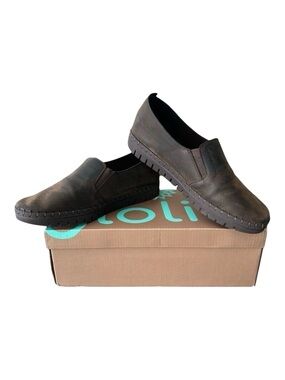 Glolily Elle Suede Loafers Brown Slip On Shoes Comfort Orthotic Women’s 8M